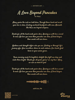 Foil Lyrics Portrait — Black